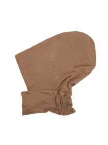 1pc Women's Modal Fabric Elastic Hat Comfortable Neck Protection Cap, Convenient For Head Scarf Hijab, Fashion Solid Color Head Cover, Suitable For Daily Wear Casual Abaya Accessories Casual Under Cap Veiled Clothes