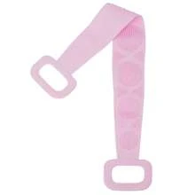 硅胶身体刷沐浴刷，去角质淋浴刷沐浴带，带有超长条和手柄，可轻松去角质，擦去身体背部的泥土和灰尘，亲肤、柔软舒适、包、收纳袋、收纳盒、发夹 - 粉色 - 查看 5