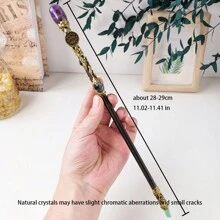 1PC 12 Constellation Natural Stones Magic Scepter Amethyst Citrine Fairy Lucky Gem Scepter Props Accessories - Sagittarius - View 2