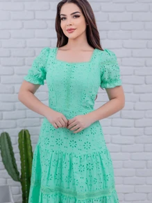 Women Dresses - Green - View 2