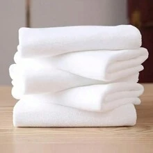 10pcs Soft Absorbent Hand Towel, Oblong Face Towel, Thickened Bathroom Face Towel,Simple White Face Towel, Hotel Lint-Free Towel For Bathroom, Soft Absorbent Face Towel, Bathroom Supplies Home Bathroom Decor Summer Back To SchoolFor Beauty Salon Home Bathroom
