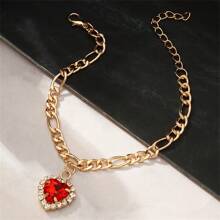 Minimalist Heart-Shaped Pet Necklace, Zirconia Pendant Dog Collar, Creative Heart Pet Accessories - Multicolor - View 13