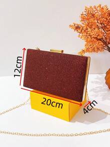 Women Evening Bags - Màu Đỏ Sâu - Xem 3