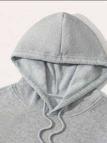 Men Hoodies - 灰色 - 查看 2