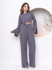Women Two-Piece Outfits - Màu xám đen - Xem 4