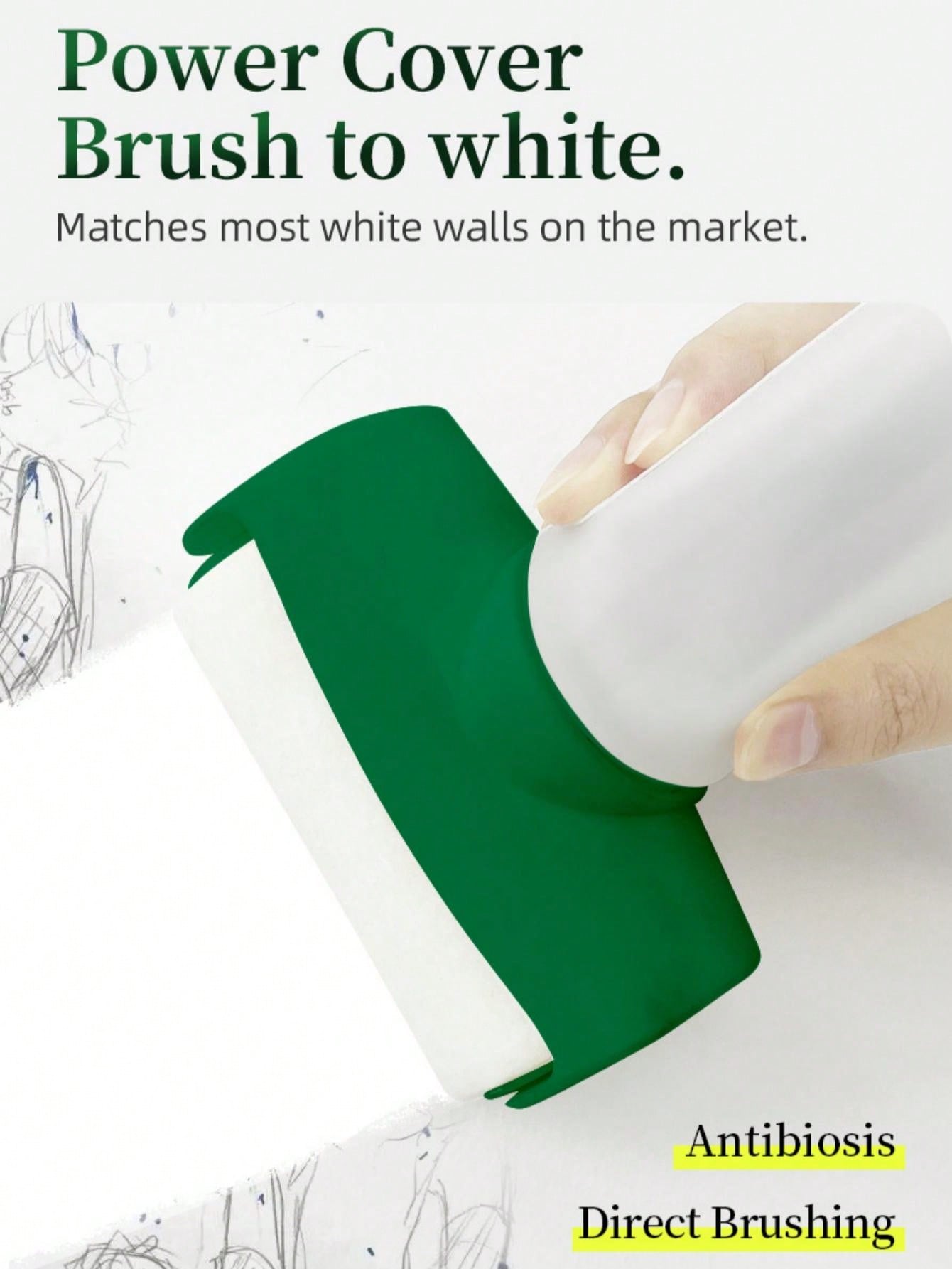 Extra Large Paint Roller Brush & Repair Paint Set For Household, Water