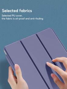 Tbtic 磨砂透明 Ipad 殼 Air 5 4 10.9 Pro 11 10th 9th 8th 7th Gen 10.2 Mini 6 殼帶筆放置槽 - 紫色 - 查看 7