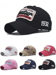1pc Unisex Large Area Letter "Featur" Embroidered Fashion Baseball Cap - Multicolor - View 1