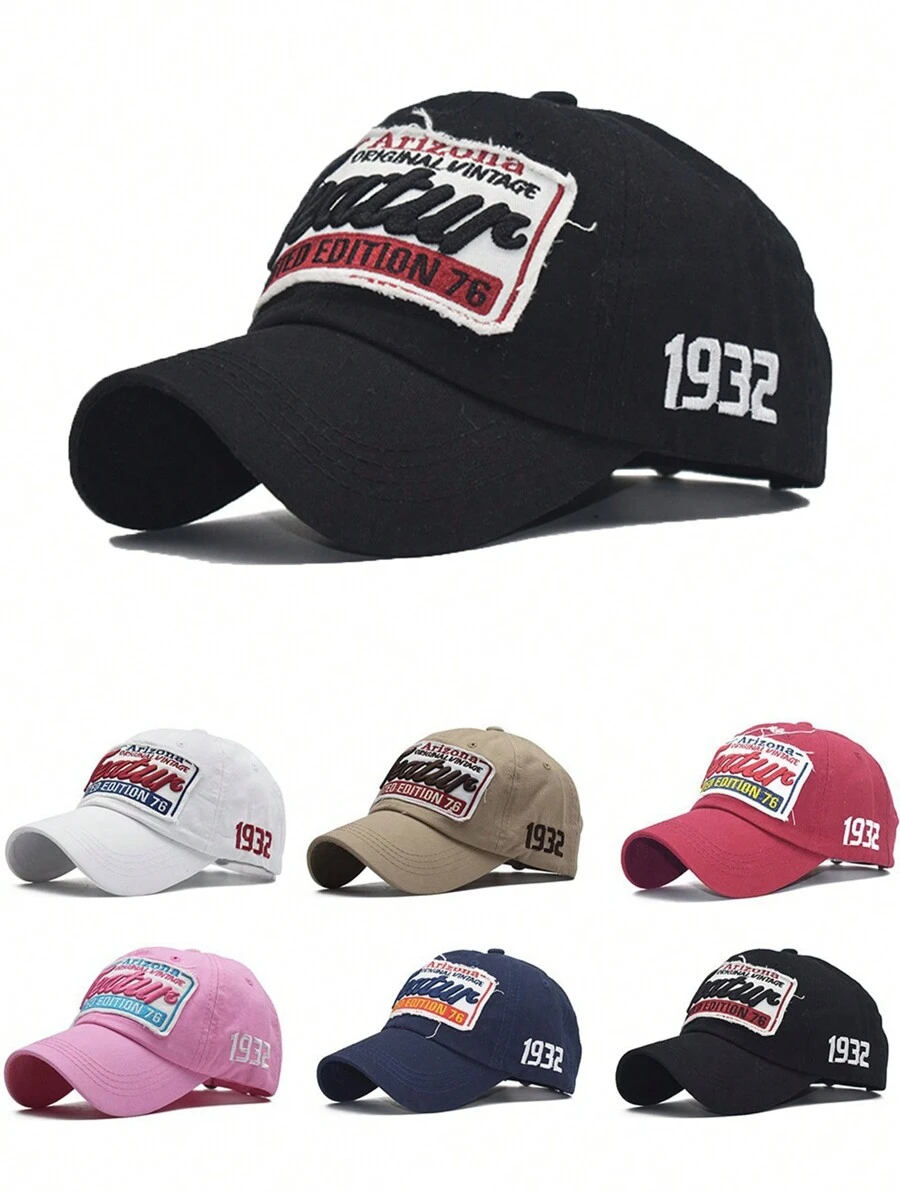 1pc Unisex Large Area Letter "Featur" Embroidered Fashion Baseball Cap - Multicolor - View 1