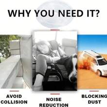 汽車門保護邊緣護衛,汽車門邊緣護衛自動門飾板適用於卡車轎車suv,金屬片邊緣保護器汽車通用u形橡膠邊緣修飾（透明） - 無色 - 查看 4