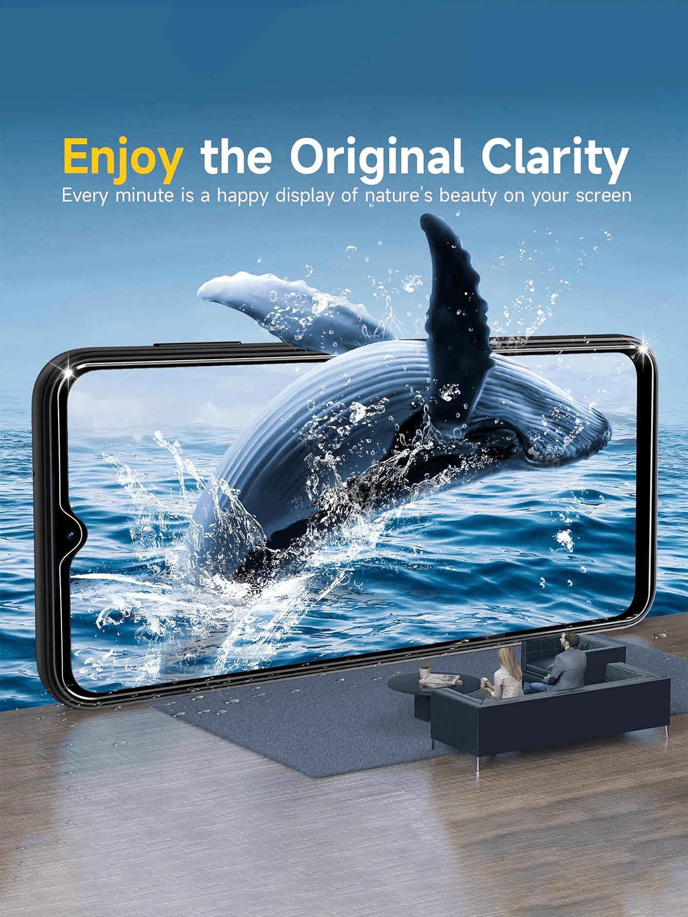 5pcs High Definition Screen Tempered Glass Protector Film For Galaxy