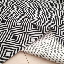 Empire Carpets Tapete Sala Quarto Luxuoso Moderno 200x150 - Preto - Visão 2