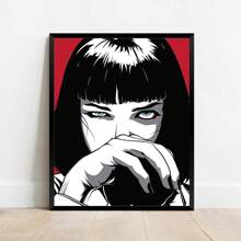 1pc Canvas Painting, Cool Girl, Ideal Gift For Living Room, Kitchen, Decor Wall Art Wall Decor, Home Decor, Wall Art, Room Decor, Room Decoration, No Frame