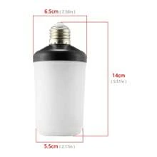 1 Tlg 6W E27 LED Licht Fackel Feuer Lampe Flammen Effekt Glühbirne Birne Flammen Glühbirne E27 Lampe LED Flamme Effekt Glühlampen Flackerlicht Außenleuchte für Halloween Weihnachten Deko Haus Garten Party - Weiss - Übersicht 7