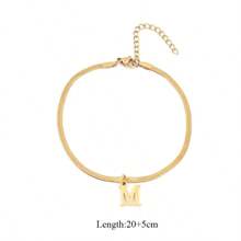 A-z 字母女士不鏽鋼鏈腳鏈,女士珠寶禮物