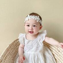 1pc Girls Headband, Ethereal Mesh 5 Flower Headpiece, Suitable For Daily Wear And Party - View 5