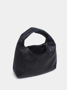 1 Stück Damen Vintage Minimalist Lässig Häkel Kunstleder Tasche mit Muschelmuster, eine Schulter Umhängetasche, geeignet für Ausflüge, Dates und den täglichen Gebrauch