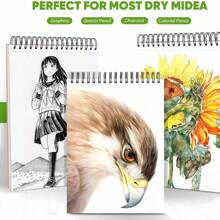 Cuaderno A4 De Boceto Y Dibujo 200 Páginas Blank Sketchbook - Multicolor - Ver 6