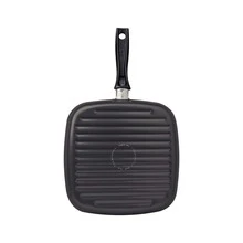 Bistequeira Turim em Alumínio com Revestimento Interno Antiaderente Starflon Max e Cabo Baquelite 24 cm 1 L Grafite - Preto - Visão 6