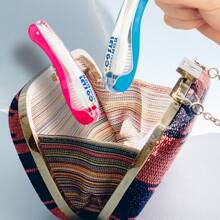 1pc Foldable Soft Bristles Portable Travel Toothbrush - Pink - View 3