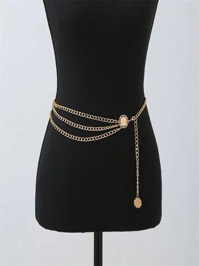 Łańcuszek do ciała w kształcie słonecznika