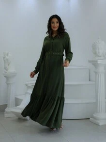 Women Dresses - 軍綠色 - 查看 1
