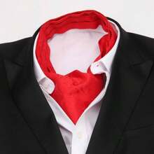 Bufanda larga reversible retro para hombre, bufanda casuales de caballero, bufanda formal de negocios para primavera, otoño e invierno, accesorios de camisa de traje de fiesta casual estilo ascot, excelente regalo boho
