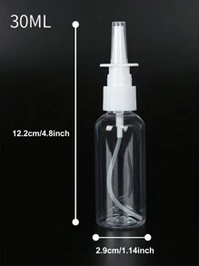 10ml/20ml/30ml Empty Plastic Nasal Spray Bottle Refillable Pump Sprayer For Saline Cleansing Applications 10ml/20ml/30ml - Travel Accessories