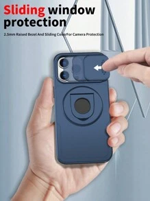 Armor-x防震手機殼,配備360度旋轉支架和內置磁力吸附功能,適用於蘋果iphone 11/12/13/14/15 Pro Max,三星a24 S21/s22/s23/s24/us20fe,工藝系列套裝 - 藍色 - 查看 5