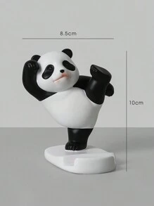 Cute Creative Panda Phone Holder & Tablet Stand Decoration, Festival Gift - Black and White - View 5