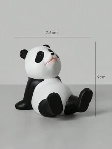 Cute Creative Panda Phone Holder & Tablet Stand Decoration, Festival Gift - Black and White - View 4