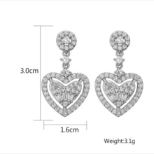 Dangle Earrings - 銀色 - 查看 3