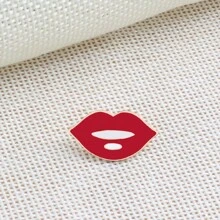 1pc Sexy Red Lips Brooches Creative Women Lipstick Enamel Pin Jackets Shirt Bag Lapel Pins Badge Fashion Lady Jewelry Gift For Girls