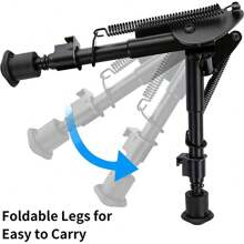 Bípode de 15-23 cm con posiciones de altura ajustables, apto para M-LOK - Negro - Ver 4