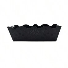 18 Bases Jardi Grande De Plástico Para Centro De Mesa. - Negro - Ver 1