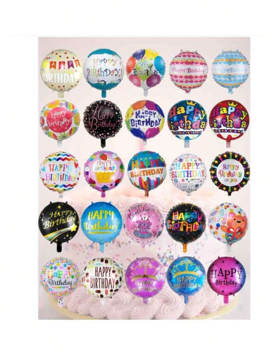 10 Globos Cumpleaños surtido , Globos Metalicos Globos Para Fiestas para helio o aire