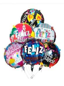 10 Globos Cumpleaños surtido , Globos Metalicos Globos Para Fiestas para helio o aire