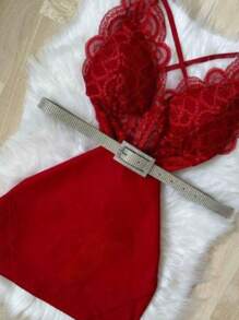 Women Two-Piece Outfits - 紅色 - 查看 2