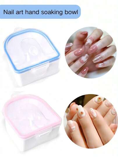 1 Stück/2 Stück Nagel-Einweichschale, Nagellackentferner Tablett, Nagel-Spa-Salon Einweichschale, Nagel-Kunst-Werkzeuge Nagel-Einweichschale, Einweichen Gel-Lack Pulver Entferner Nagel-Kunst-Schale. Nagel-Kunst Doppelschicht Einweichschale erweicht abgestorbene Haut, extra dicke isolierte Handeinweichschale, Nagel-Einweichschale PP Maniküre Zubehör, Nagel-Zubehör, Nagel-Werkzeuge, Nagel-Kunst-Werkzeuge, Schulanfang, Nägel, Nagel-Werkzeuge für Aufkleber-Nägel