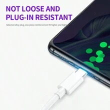 5A快速充電Type C數據線，兼容三星Galaxy S24 Ultra S24 S24+ S23 Ultra S23 S22 S21 Note 20華為小米紅米Note 8 Pro等手機配件USB C充電線USB數據線 - 白色 - 查看 5