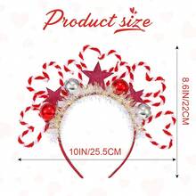 DRESBE Light Up Valentine's Day Headband Red LED Heart Headbands Valentine Party Hair Accessories For Women And Girls - Red - View 4