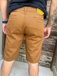 Men Shorts - 卡其色 - 查看 2