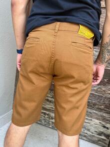 Men Shorts - 卡其色 - 查看 6