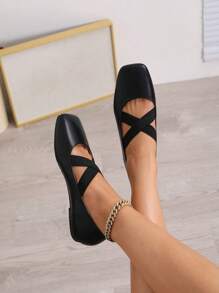 Mocasines planos para mujer de tacón suave, zapatos de trabajo de talla grande con punta redonda, estilo vintage de baja altura tipo penny loafer para el trabajo