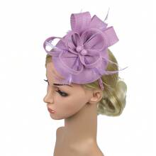 Chapeau fascinateur élégant de célébrité avec serre-tête et pince à cheveux, coiffure de mariage et de derby pour femmes 1 pièce Chapeau de cowboy Chapeau de cowgirl Halloween