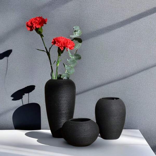 Nordic Modern Creative Ceramic Vase Ornament Craft Decoration For Home Living Room Tv Cabinet Display Flower Arrangement Gifts Birthday Graduation Home Decor Room Decor Flower Vase Glass Vase