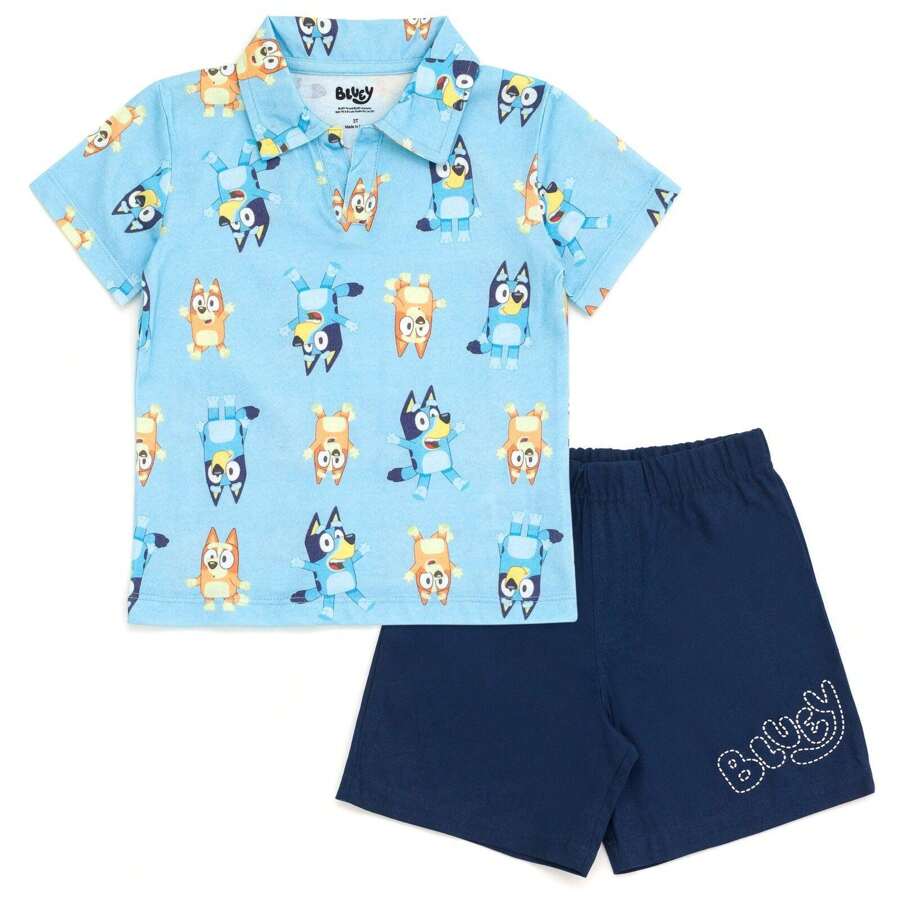Polo Shirt And Shorts - Multicolor - View 1