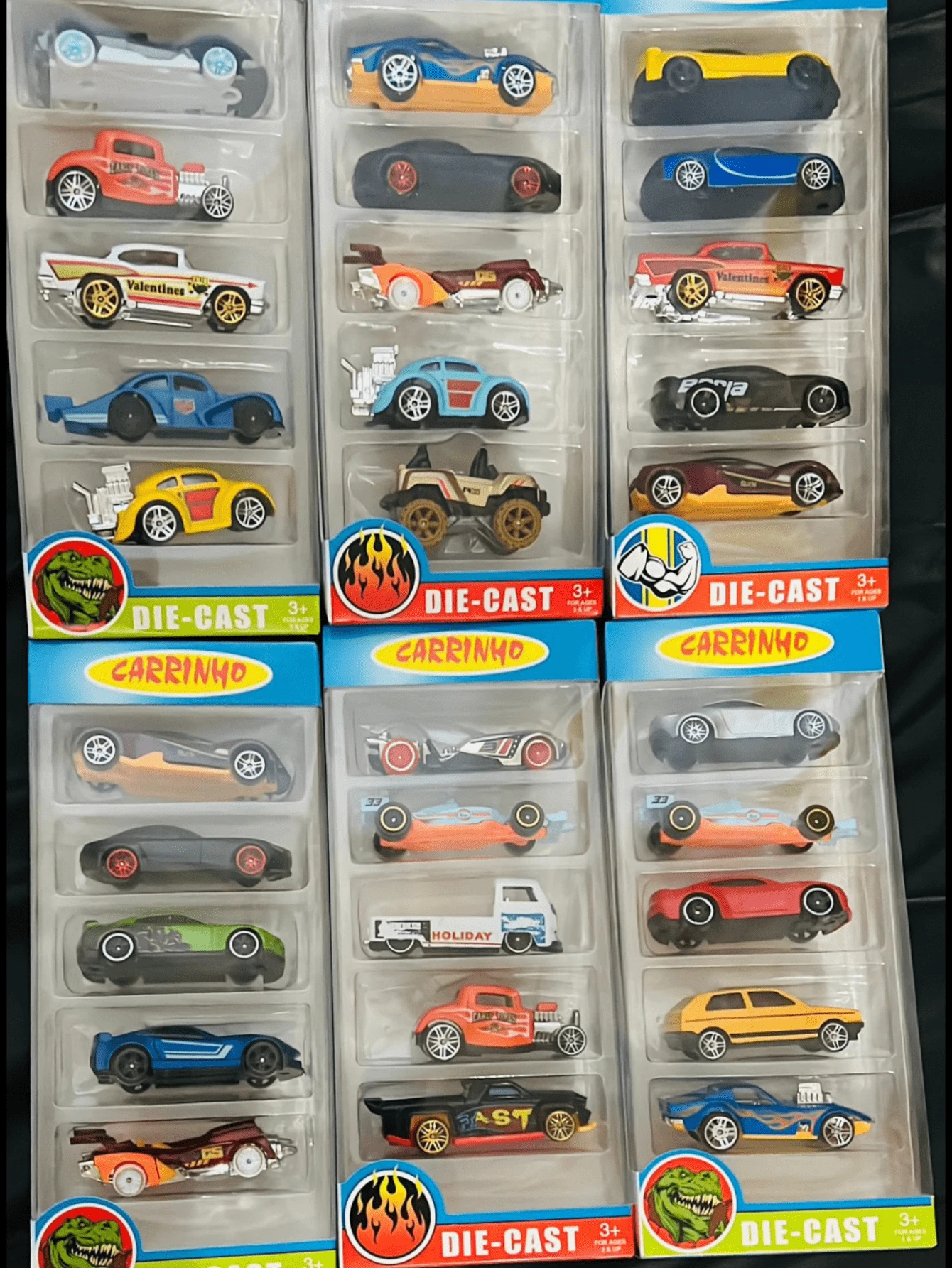 Brinquedo de Kit Coleção com 5 Carrinhos De Ferro Estilo Hot - enviamos aleatorios - Visão 1