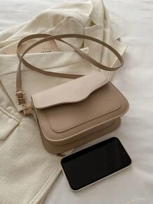 马鞍形韩版通勤单肩包女2024新款优质质感简约时尚手提单肩斜挎迷你小挎包 - 卡其色 - 查看 8