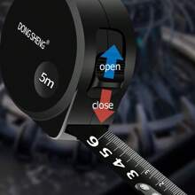 1pc New Black And Gold Steel Tape Measure With Reinforced & Anti-Wear & Anti-Fall Ruler Box - Black - View 4